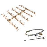 Square Tree-Style Brass Burner - CFBST400